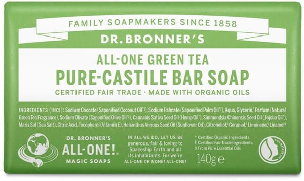 Dr. Bronner's Bar Soap Green Tea