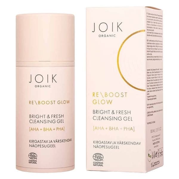 Joik Organic Re-Boost Glow AHA+BHA+PHA Bright & Fresh Cleansing Gel