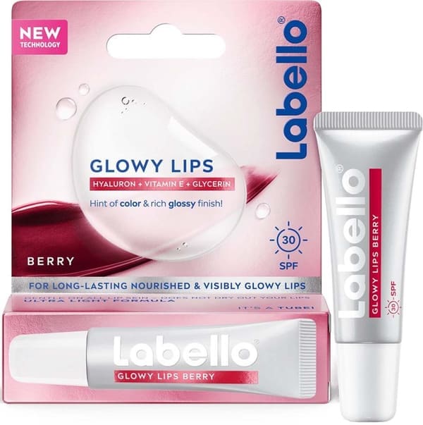 Labello Glowy Lips Berry Tinted SPF30