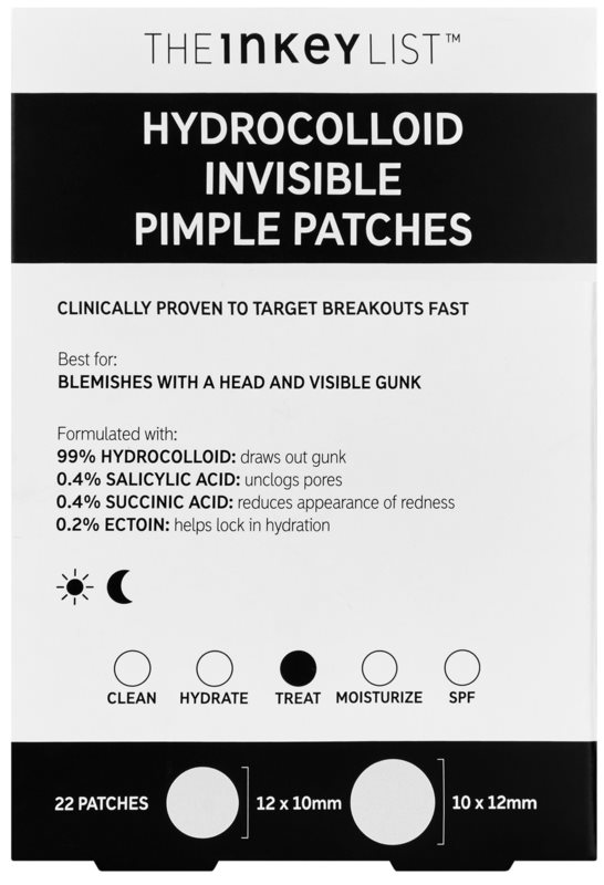 The Inkey List Hydrocolloid Invisible Pimple Patches