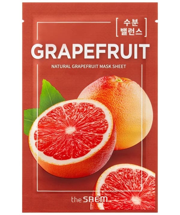 The Saem Natural Grapefruit Mask Sheet Mascarilla Pomelo