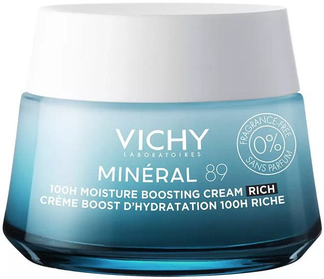 VICHY Mineral 89 100H Moisture Boosting Cream, Fragrance-free