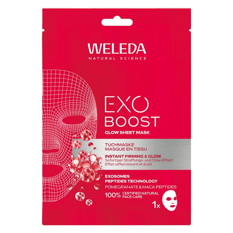 Weleda Exo Boost Glow Sheet Mask Pomegranate